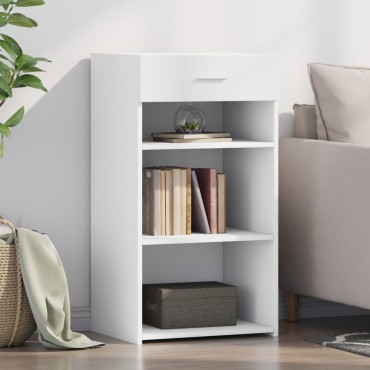 vidaXL Συρταριέρα Λευκή 50x42,5x93cm από Επεξεργασμένο Ξύλο 1 τεμ.