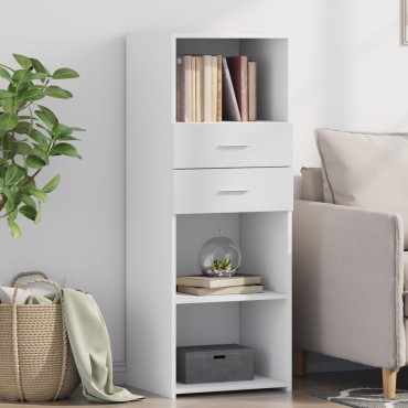 vidaXL Ντουλάπι Λευκό 45x42,5x124cm από Επεξεργασμένο Ξύλο 1 τεμ.