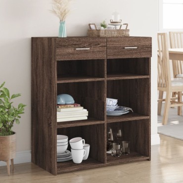 vidaXL Ντουλάπι Καφέ Δρυς 80x42,5x93cm Επεξεργασμένο Ξύλο 1 τεμ.
