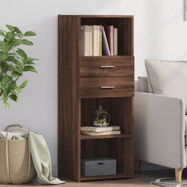 vidaXL Ντουλάπι Καφέ Δρυς 45x42,5x124cm από Επεξεργασμένο Ξύλο 1 τεμ.