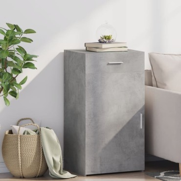 vidaXL Ντουλάπι Γκρι Σκυροδέματος 50x42,5x93cm Επεξεργασμένο Ξύλο 1 τεμ.
