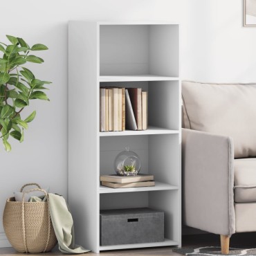 vidaXL Ντουλάπι Λευκό 50x41x124cm από Επεξεργασμένο Ξύλο 1 τεμ.
