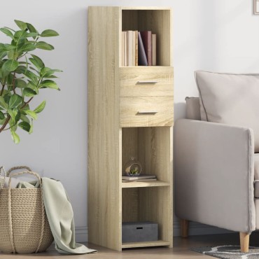 vidaXL Ντουλάπι Sonoma Δρυς 30x42,5x124cm από Επεξεργασμένο Ξύλο 1 τεμ.