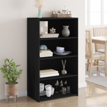 vidaXL Ντουλάπι Μαύρο 70x41x124cm από Επεξεργασμένο Ξύλο 1 τεμ.