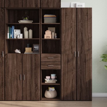 vidaXL Ντουλάπι Καφέ Δρυς 40x42,5x185cm από Επεξεργασμένο Ξύλο 1 τεμ.