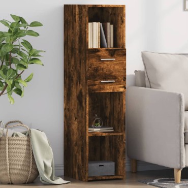 vidaXL Ντουλάπα Καπνιστή Δρυς 30x42,5x124cm από Επεξεργασμένο Ξύλο 1 τεμ.