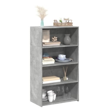vidaXL Ντουλάπι Γκρι Σκυροδέματος 70x41x124cm από Επεξεργασμένο Ξύλο 1 τεμ.