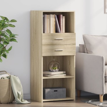 vidaXL Ντουλάπι Sonoma Δρυς 50x42,5x124cm από Επεξεργασμένο Ξύλο 1 τεμ.