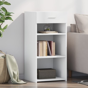 vidaXL Συρταριέρα Λευκή 45x42,5x93cm από Επεξεργασμένο Ξύλο 1 τεμ.
