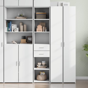 vidaXL Ντουλάπι Λευκό 40x42,5x185cm από Επεξεργασμένο Ξύλο 1 τεμ.