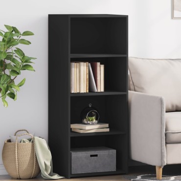 vidaXL Ντουλάπι Μαύρο 50x41x124cm από Επεξεργασμένο Ξύλο 1 τεμ.
