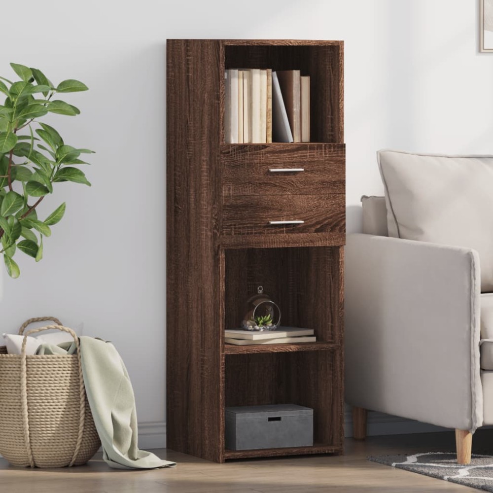 vidaXL Ντουλάπι Καφέ Δρυς 40x42,5x124cm από Επεξεργασμένο Ξύλο 1 τεμ.