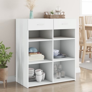vidaXL Ντουλάπι Λευκή 80x42,5x93cm από Επεξεργασμένο Ξύλο 1 τεμ.