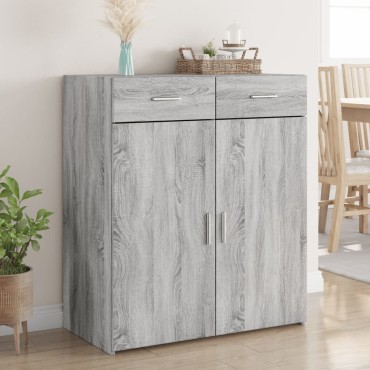 vidaXL Ντουλάπι Γκρι Sonoma 80x42,5x93cm από Επεξεργασμένο Ξύλο 1 τεμ.