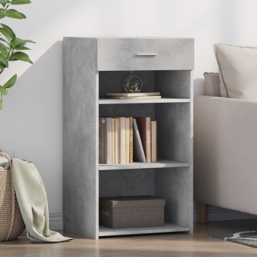 vidaXL Ντουλάπι Γκρι Σκυροδέματος 50x42,5x93cm Επεξεργασμένο Ξύλο 1 τεμ.
