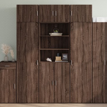 vidaXL Ντουλάπι Καφέ Δρυς 70x42,5x185cm από Επεξεργασμένο Ξύλο 1 τεμ.