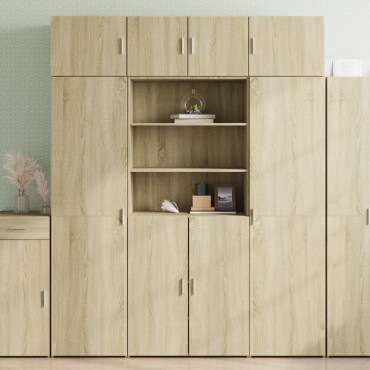 vidaXL Ντουλάπι Sonoma Δρυς 80x42,5x185cm από Επεξεργασμένο Ξύλο 1 τεμ.