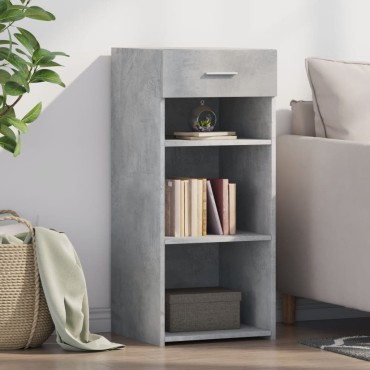 vidaXL Ντουλάπι Γκρι Σκυροδέματος 40x42,5x93cm Επεξεργασμένο Ξύλο 1 τεμ.