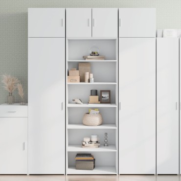 vidaXL Ντουλάπι Λευκή 70x41x185cm από Επεξεργασμένο Ξύλο 1 τεμ.
