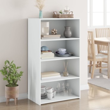vidaXL Ντουλάπι Λευκό 70x41x124cm από Επεξεργασμένο Ξύλο 1 τεμ.