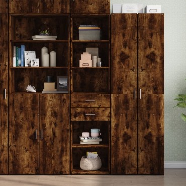 vidaXL Ντουλάπι Καπνιστή Δρυς 45x42,5x185cm από Επεξεργασμένο Ξύλο 1 τεμ.