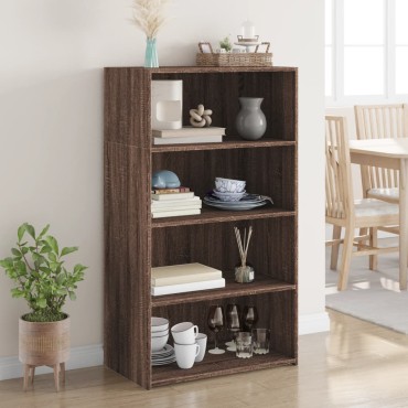 vidaXL Ντουλάπι Καφέ Δρυς 70x41x124cm από Επεξεργασμένο Ξύλο 1 τεμ.