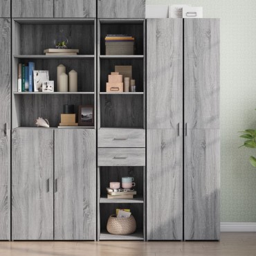 vidaXL Ντουλάπι Γκρι Sonoma 40x42,5x185cm από Επεξεργασμένο Ξύλο 1 τεμ.