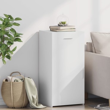 vidaXL Συρταριέρα Λευκή 45x42,5x93cm από Επεξεργασμένο Ξύλο 1 τεμ.