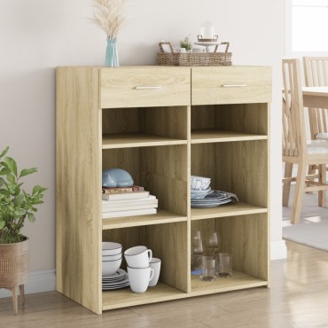 vidaXL Ντουλάπι Sonoma Δρυς 80x42,5x93cm από Επεξεργασμένο Ξύλο 1 τεμ.