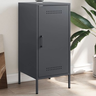 vidaXL Ντουλάπι Ανθρακί 36x39x79cm από Χάλυβα 1 τεμ.
