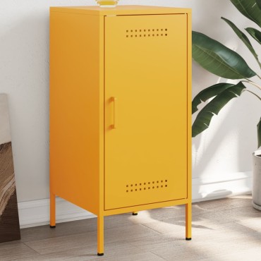 vidaXL Ντουλάπι Μουσταρδί 36x39x79cm από Ατσάλι 1 τεμ.