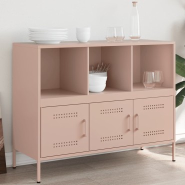 vidaXL Ντουλάπι Ροζ 100,5x39x79cm από Χάλυβα 1 τεμ.