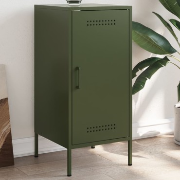 vidaXL Ντουλάπι Πράσινο Λαδί 36x39x79cm από Ατσάλι 1 τεμ.