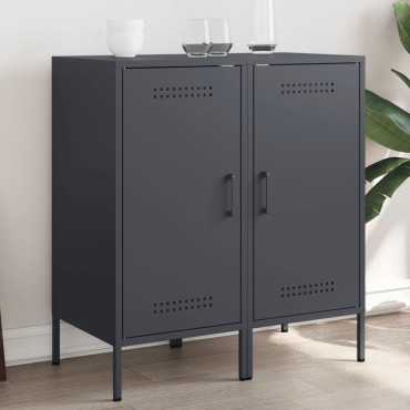 vidaXL Ντουλάπια 2 τεμ. Ανθρακί 36x39x79cm από Χάλυβα