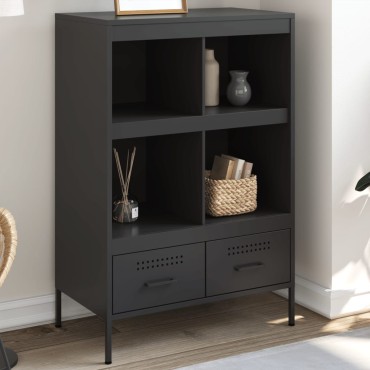 vidaXL Ντουλάπι Μαύρο 68x39x101,5cm από Χάλυβα 1 τεμ.
