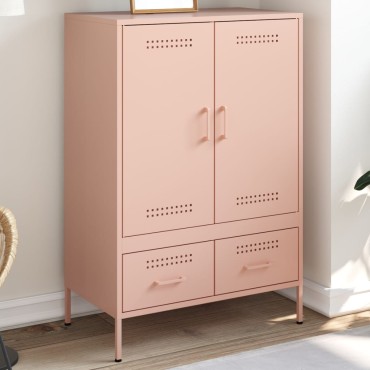 vidaXL Ντουλάπι Ροζ 68x39x101,5cm από Χάλυβα 1 τεμ.