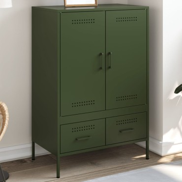 vidaXL Ντουλάπι Πράσινο Λαδί 68x39x101,5cm από Ατσάλι 1 τεμ.