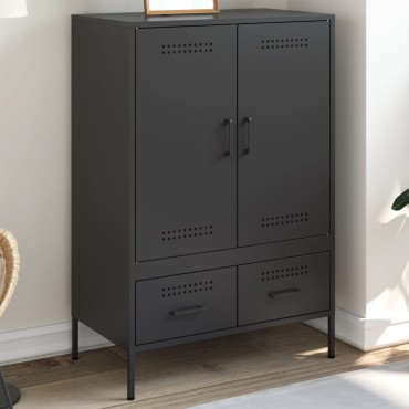 vidaXL Ντουλάπι Μαύρο 68x39x101,5cm από Χάλυβα 1 τεμ.