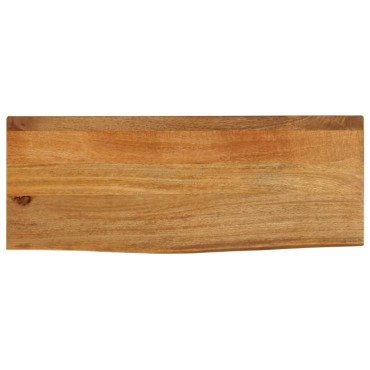 vidaXL Επιφάνεια Τραπεζιού 90x40x2,5cm Live Edge Μασίφ Ξύλο Μάνγκο 1 τεμ.