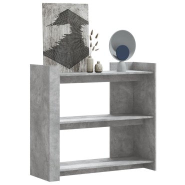 vidaXL Τραπεζάκι Κονσόλα Γκρι Σκυρ. 100x35x90cm από Επεξ. Ξύλο 1 τεμ.