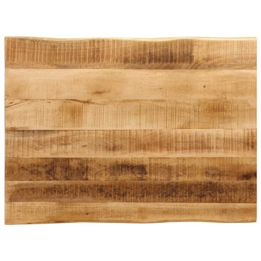 vidaXL Επιφάνεια Τραπεζιού 80x60x3,8cm Live Edge Μασίφ Ξύλο Μάνγκο 1 τεμ.
