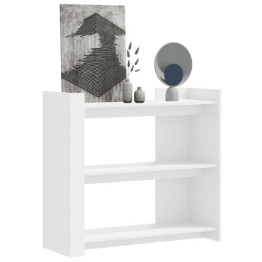 vidaXL Τραπεζάκι Κονσόλα Λευκό 100x35x90cm από Επεξεργασμένο Ξύλο 1 τεμ.