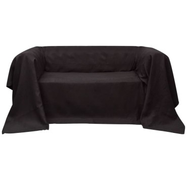 Κάλυμμα Καναπέ Καφέ 140 x 210 εκ. από Micro-suede