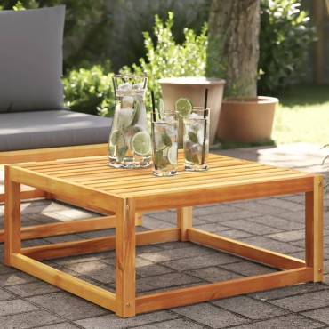 vidaXL Τραπέζι Κήπου 65x65x29cm από Μασίφ Ξύλο Ακακίας