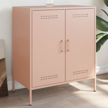 vidaXL Ντουλάπι Ροζ 68x39x79cm από Ατσάλι 1 τεμ.