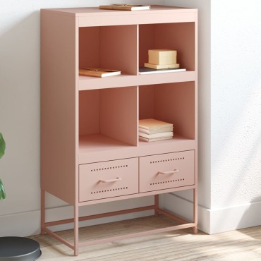 vidaXL Ντουλάπα Ροζ 68x39x111,5cm από Χάλυβα 1 τεμ.