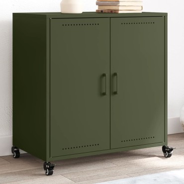 vidaXL Ντουλάπι Πράσινο Λαδί 68,5x39x72cm από Ατσάλι 1 τεμ.