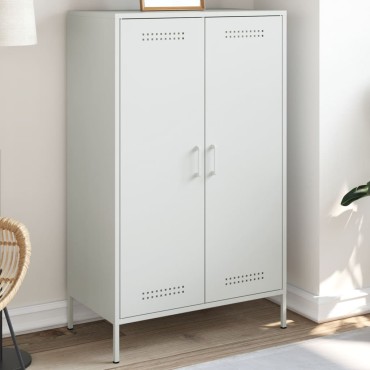 vidaXL Ντουλάπι Λευκό 68x39x113cm από Ατσάλι 1 τεμ.