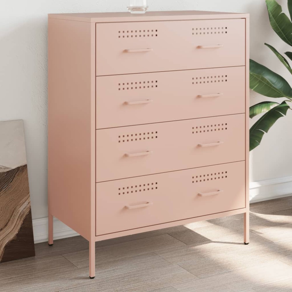 vidaXL Ντουλάπι Ροζ 68x39x89cm από Ατσάλι 1 τεμ.