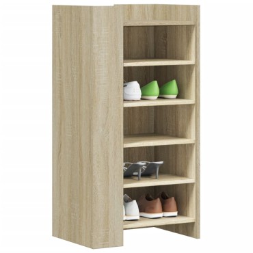 vidaXL Παπουτσοθήκη Sonoma Δρυς 52x37,5x100cm από Επεξεργασμένο Ξύλο